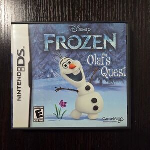 Disney Frozen Olaf's‎ Quest Nintendo DS Game Complete CIB